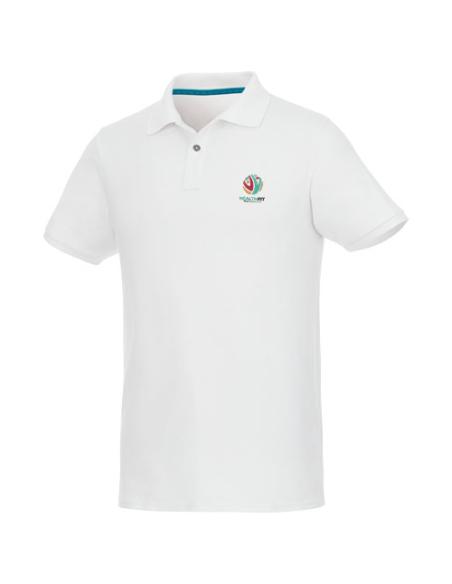 Polo de manga corta de material reciclado orgánico para hombre N01020573