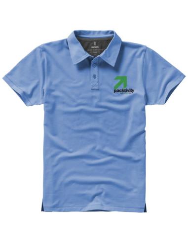Polo de manga corta elástico para hombre N20448083