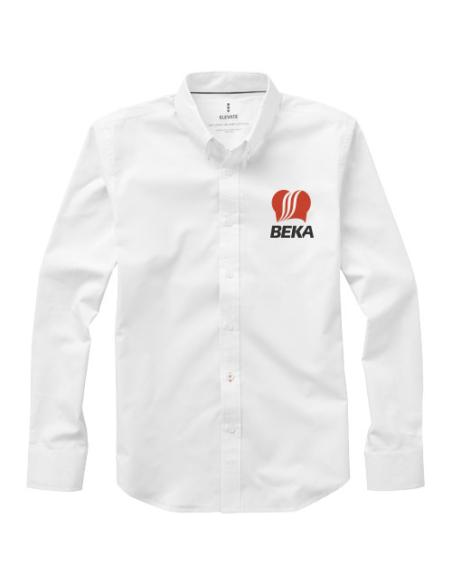 Camisa tipo Oxford de manga larga para hombre N01026183