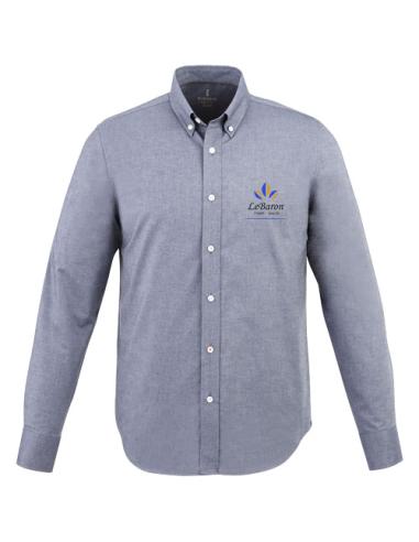 Camisa tipo Oxford de manga larga para hombre N09426183