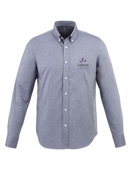 Camisa tipo Oxford de manga larga para hombre N09426183