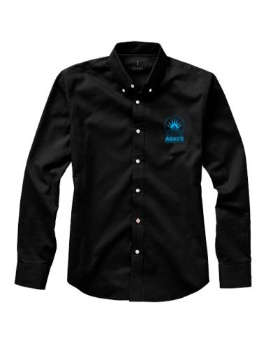 Camisa tipo Oxford de manga larga para hombre N09926183