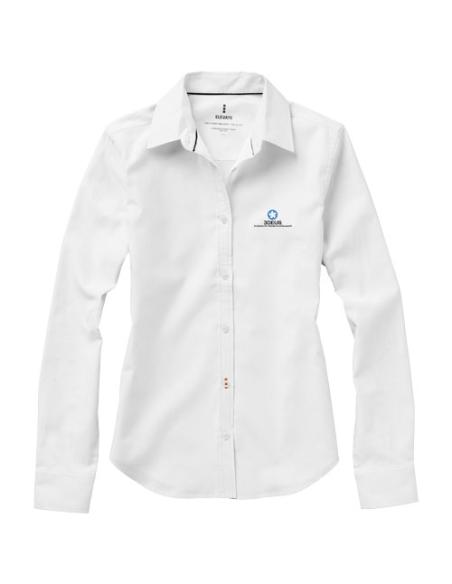 Camisa tipo Oxford de manga larga de mujer N01036183