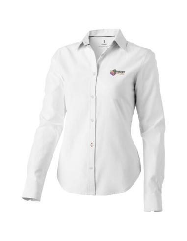 Camisa tipo Oxford de manga larga de mujer N01036183