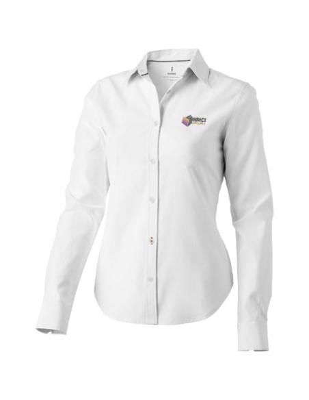 Camisa tipo Oxford de manga larga de mujer N01036183