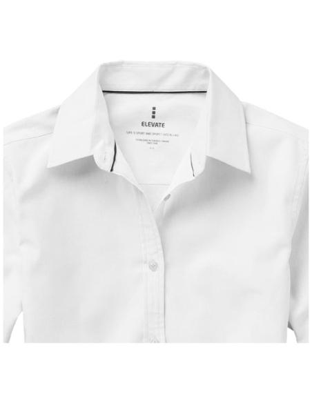 Camisa tipo Oxford de manga larga de mujer N01036183