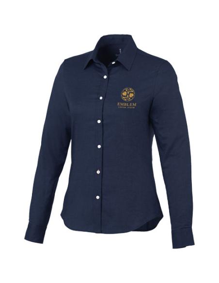 Camisa tipo Oxford de manga larga de mujer N00536183