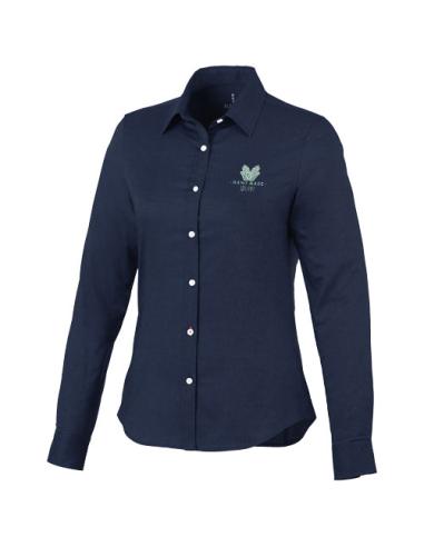 Camisa tipo Oxford de manga larga de mujer N00536183