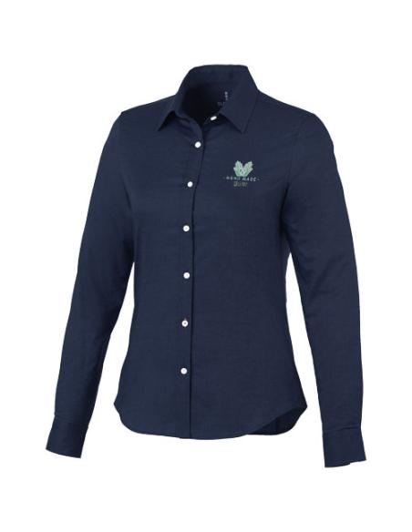 Camisa tipo Oxford de manga larga de mujer N00536183