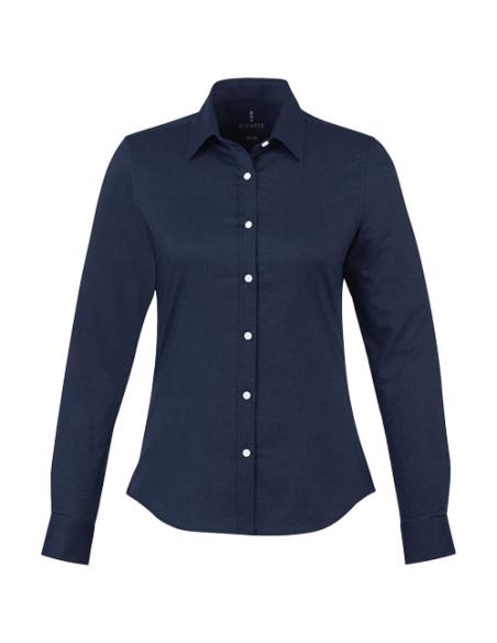 Camisa tipo Oxford de manga larga de mujer N00536183