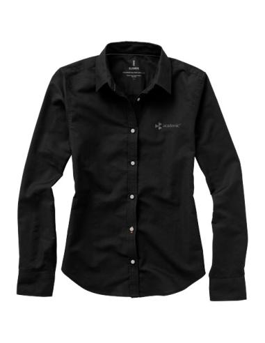 Camisa tipo Oxford de manga larga de mujer N09936183