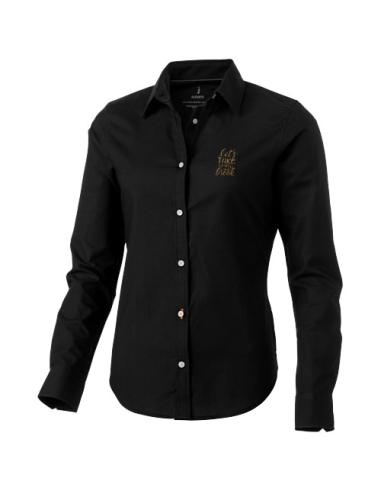 Camisa tipo Oxford de manga larga de mujer N09936183