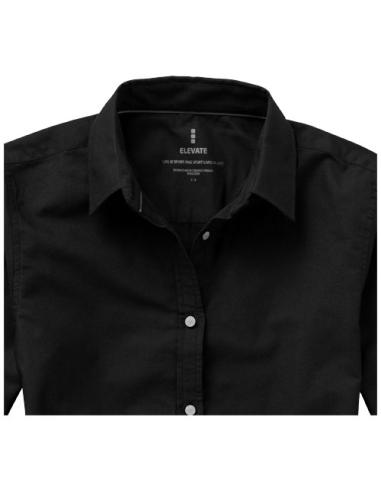 Camisa tipo Oxford de manga larga de mujer N09936183