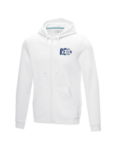 Sudadera con capucha y cremallera completa de orgánico para hombre N01001573