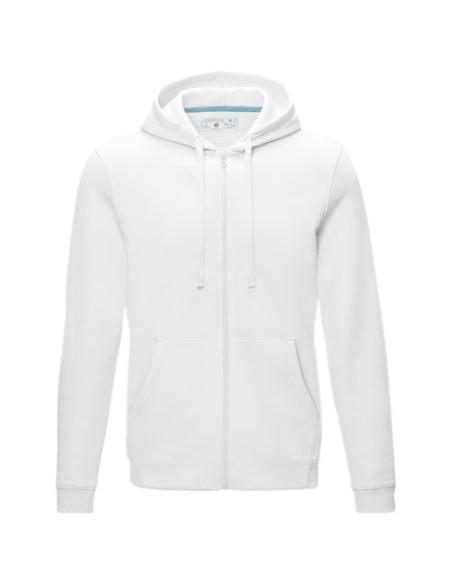 Sudadera con capucha y cremallera completa de orgánico para hombre N01001573