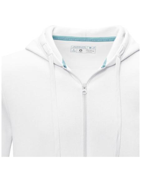 Sudadera con capucha y cremallera completa de orgánico para hombre N01001573