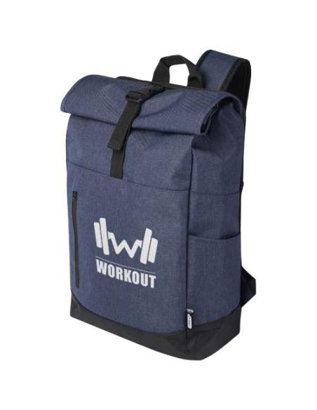 Mochila para portátil de 15,6" reciclada GRS con cierre superior 12L N55845021