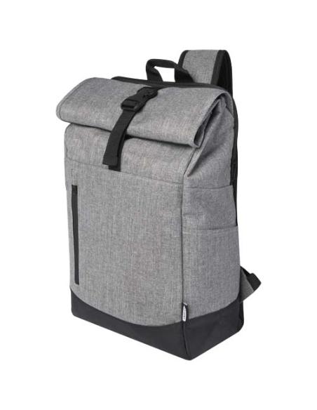 Mochila para portátil de 15,6" reciclada GRS con cierre superior 12L N08845021