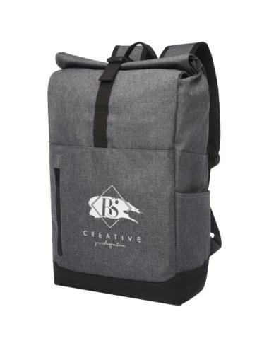 Mochila para portátil de 15,6" reciclada GRS con cierre superior 12L N08845021