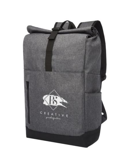 Mochila para portátil de 15,6" reciclada GRS con cierre superior 12L N08845021