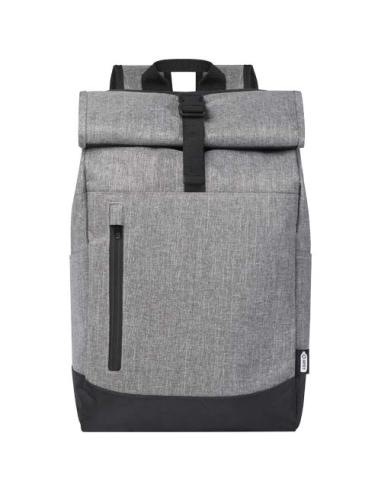 Mochila para portátil de 15,6" reciclada GRS con cierre superior 12L N08845021