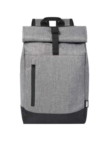 Mochila para portátil de 15,6" reciclada GRS con cierre superior 12L N08845021