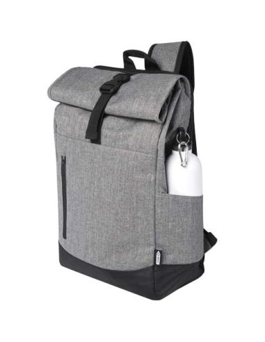 Mochila para portátil de 15,6" reciclada GRS con cierre superior 12L N08845021