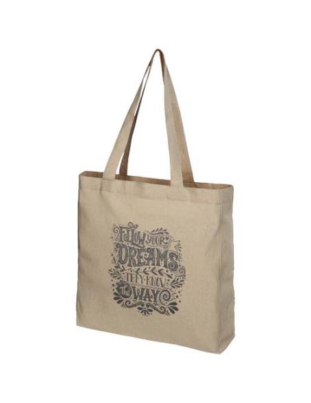 Bolsa Tote de algodón reciclado de 210 g/m² con refuerzos N50735021