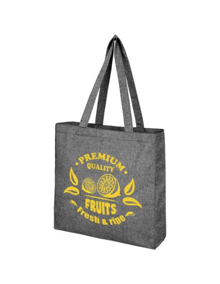 Bolsa Tote de algodón reciclado de 210 g/m² con refuerzos N09735021