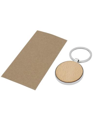 Llavero redondo de madera de haya N17321811