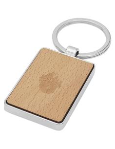 Llavero rectangular de madera de haya N17421811 2