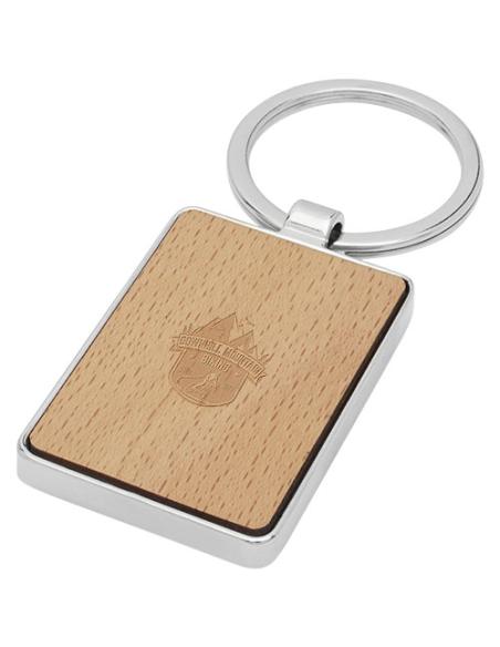 Llavero rectangular de madera de haya N17421811