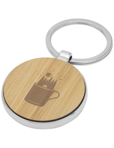 Llavero redondo de bambú N17521811