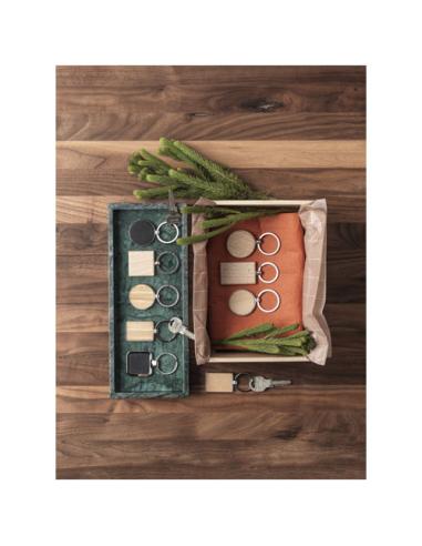 Llavero rectangular de bambú N17621811