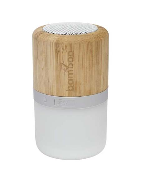 Altavoz de bambú con Bluetooth® y luz N17151421
