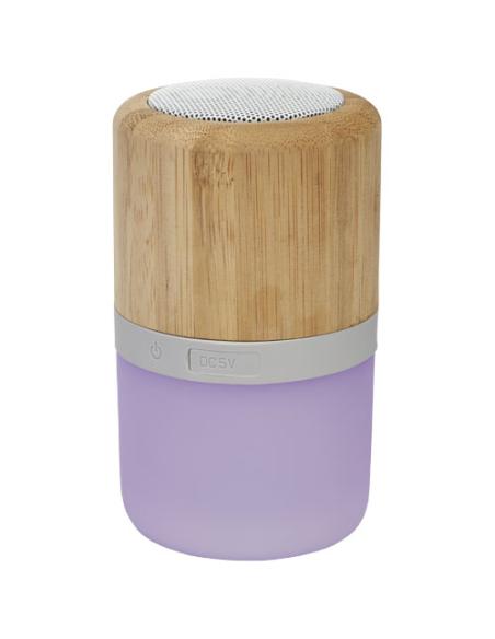 Altavoz de bambú con Bluetooth® y luz N17151421