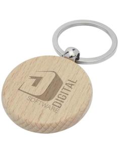 Llavero redondo de madera de haya N17021811 2