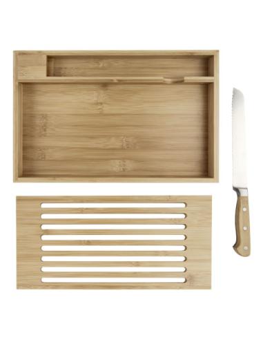 Tabla de cortar de bambú con cuchillo N60351311