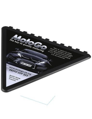 Rascador de hielo de plástico reciclado triangular N09252401