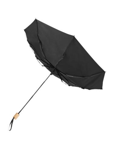 Paraguas plegable de 21" de PET reciclado resistente al viento N09541901