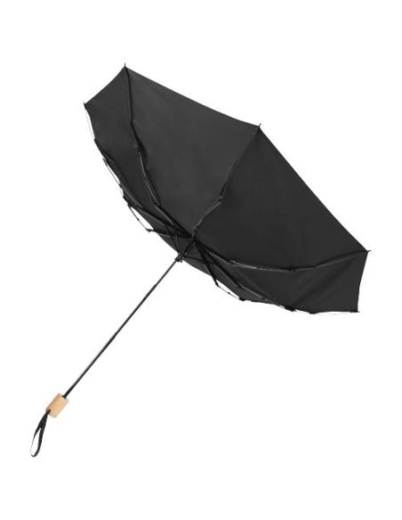 Paraguas plegable de 21" de PET reciclado resistente al viento N09541901