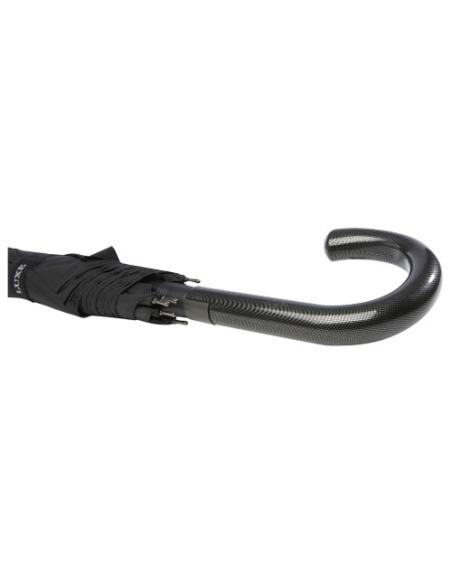 Paraguas de 23" de apertura automática con aspecto de fibra de carbono y mango curvo N09314901