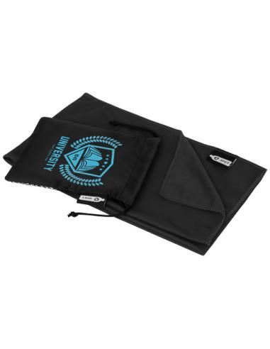Toalla refrescante deportiva de PET reciclado con bolsa 80 x 30 cm N09100521