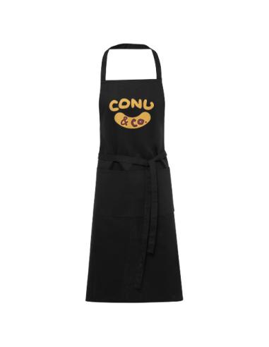 Delantal de algodón orgánico de 200 g/m² N09002311