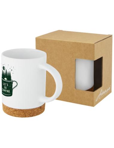 Taza de cerámica de 425 ml con base de corcho N10109001