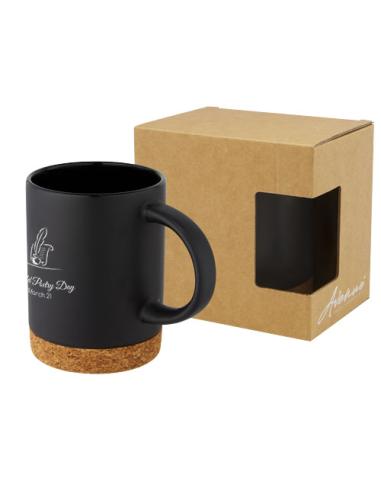 Taza de cerámica de 425 ml con base de corcho N09109001
