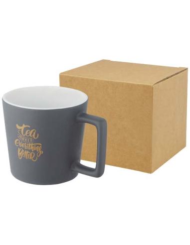 Taza de cerámica de 370 ml con acabado mate N10009001
