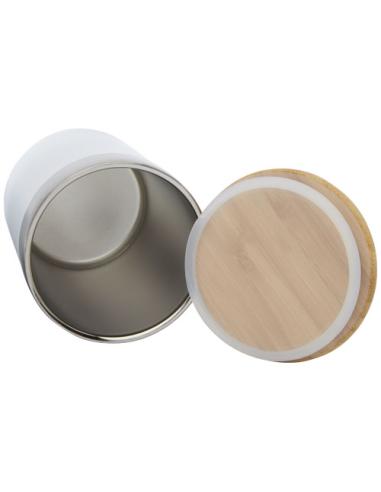 Vaso de 330 ml de acero inoxidable con aislamiento al vacío de cobre y tapa de bambú N10076001