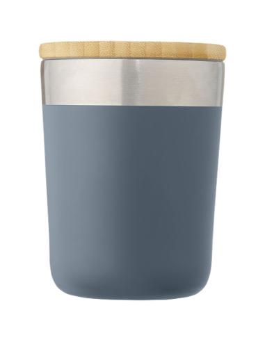 Vaso de 330 ml de acero inoxidable con aislamiento al vacío de cobre y tapa de bambú N05076001
