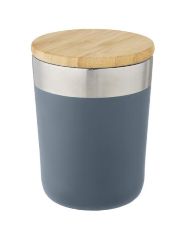 Vaso de 330 ml de acero inoxidable con aislamiento al vacío de cobre y tapa de bambú N05076001
